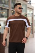 Erkek şerit Detaylı Kısa Kollu T-shirt resmi